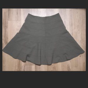 Flared Calvin Klein Willow Green Skirt